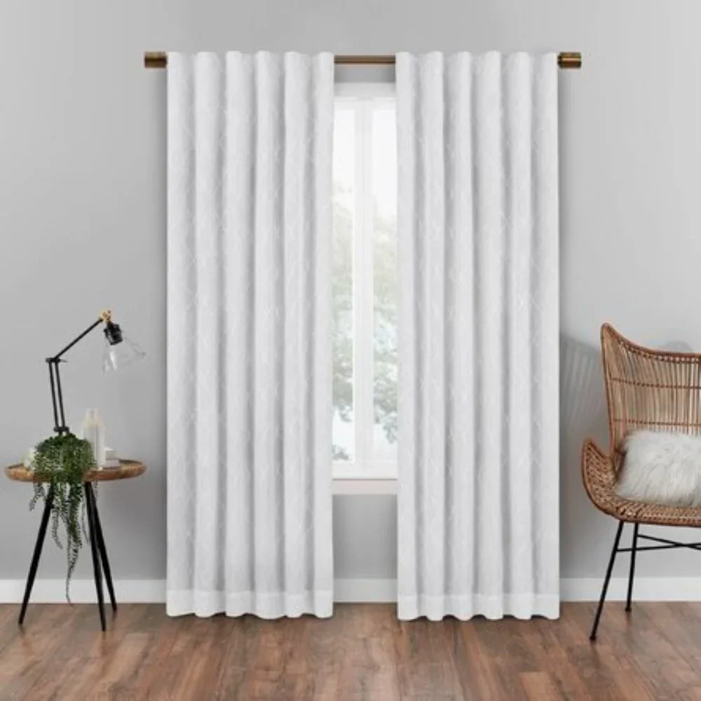 RED BARREL STUDIO Gosse Max Blackout Curtain Panel White 50 x 95 NEW NIP